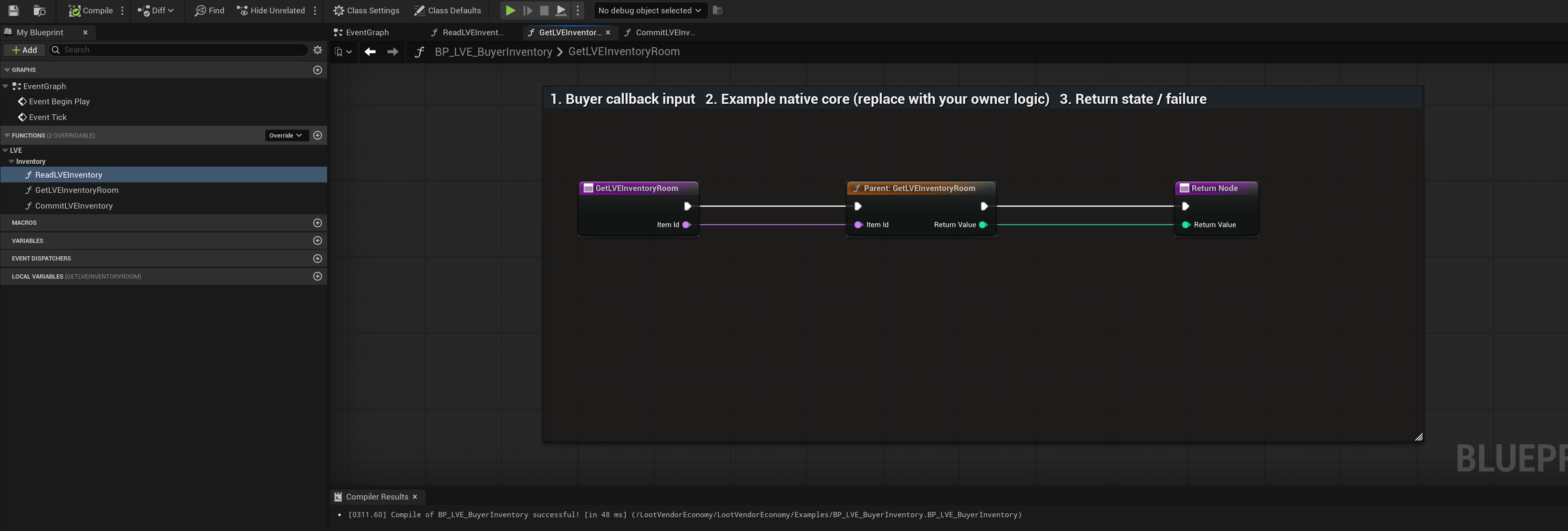 Actual BP_LVE_BuyerInventory GetLVEInventoryRoom graph or settings